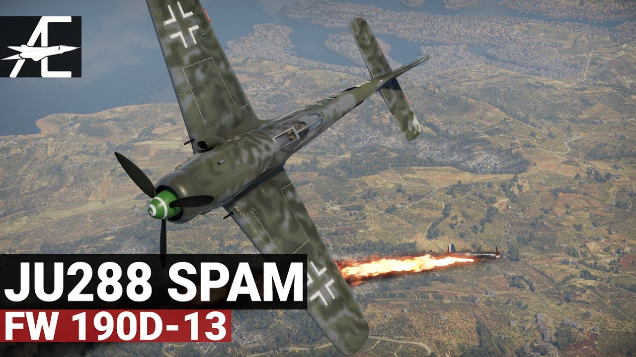War Thunder FW190D-13 | Surviving Ju288 Spam
