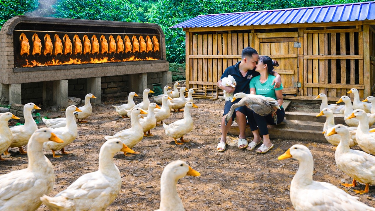 Duong Couple&rsquo;s Life | Roasting Ducks to Sell at the Market After 3 Months of Raising Them