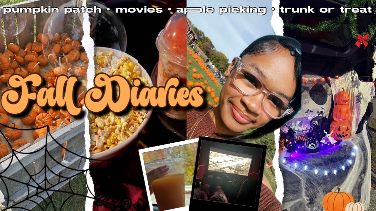 fall diaries 🍂 | pumpkin patch, movies, apple picking , trunk or treat 