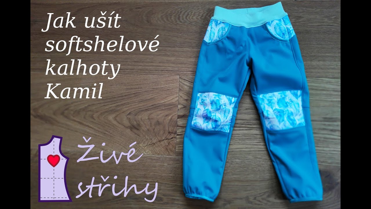 Jak ušít dětské softshellové kalhoty Kamil do nápletu