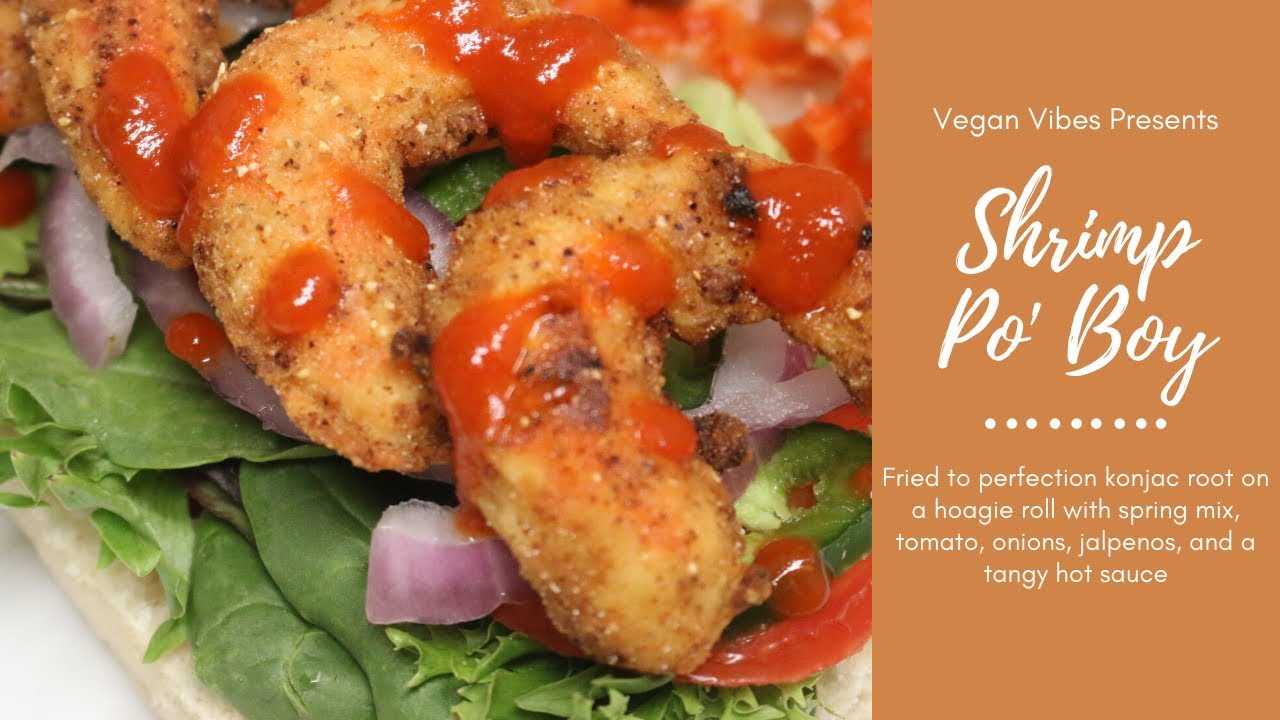 Vegan Shrimp Po' Boy #MooreWithEMondays