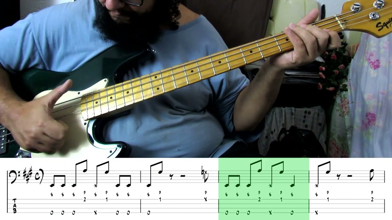 AULA 1406 (linha de baixo) COM PARTITURA E TABLATURA