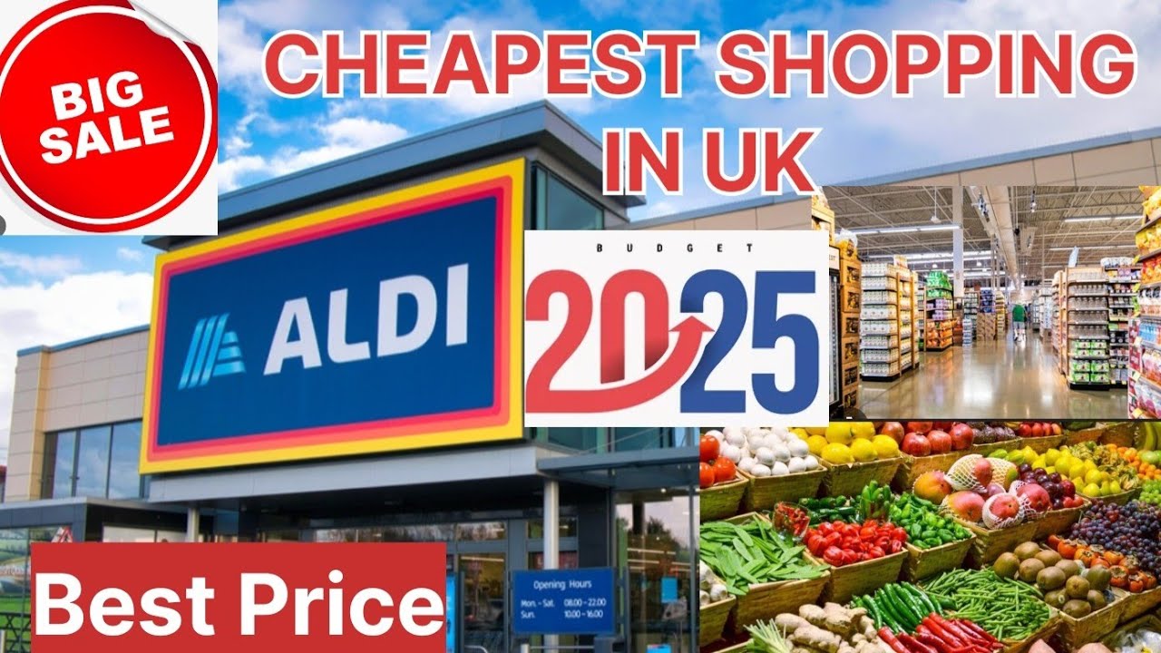 CHEAPEST GROCERY SHOPPING IN UK ||  PRICES 2025 || ALDI DETAIL VLOG || FOOD  #sugar&spices #shopping