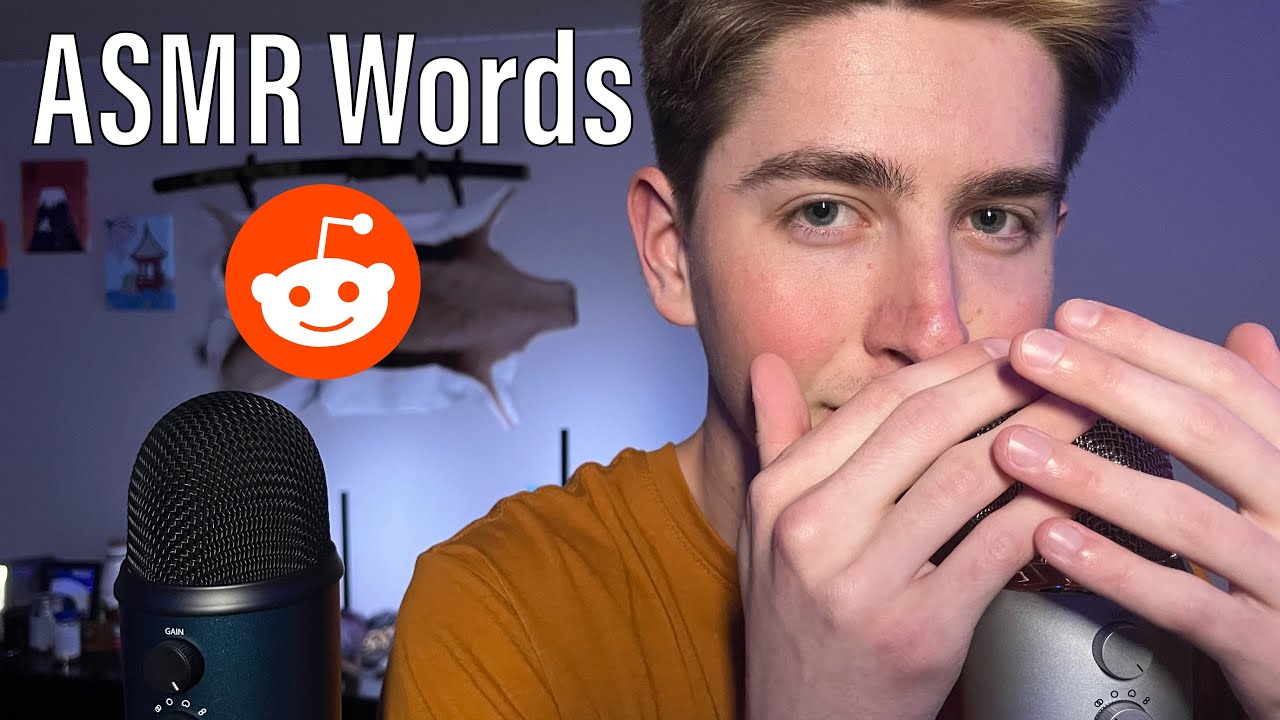 ASMR | Sensitive Close-Up Ear to Ear Whispering Trigger Words from Reddit