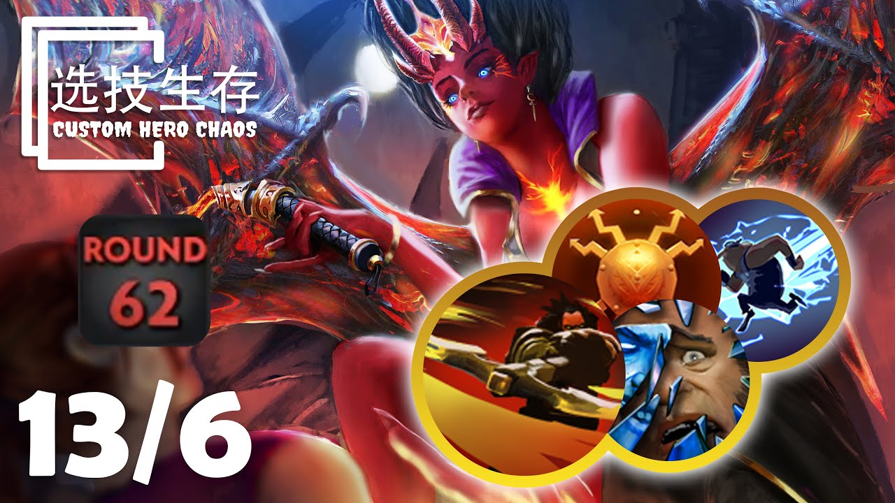 Queen of Pain Round 62 With Counter Helix And Reflection - Dota 2 Custom Hero Chaos