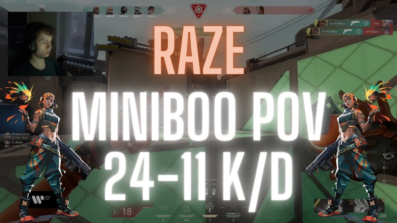 TH MiniBoo POV Raze on Bind 24-11 K/D (VALORANT Pro POV)
