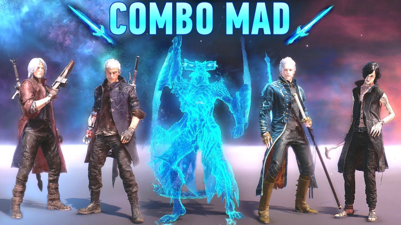 Devil May Cry 5 - Вергилий, Данте, Неро, Ви комбо