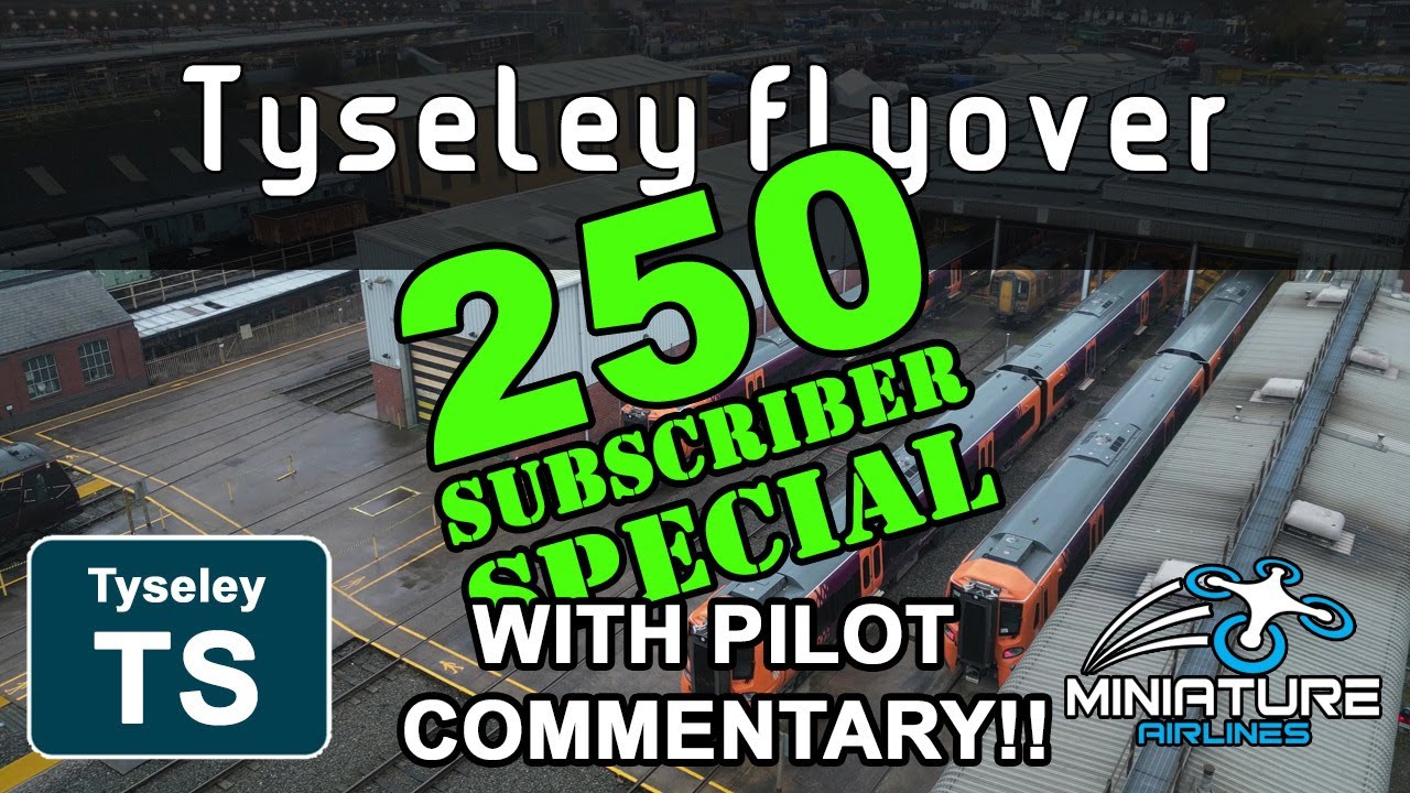 Tyseley TMD, Aerial Flyover WITH PILOT COMMENTARY!!
