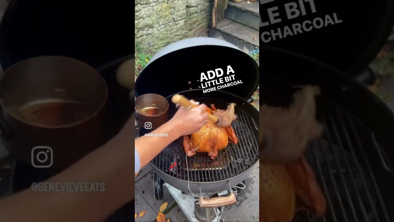 How to Smoke a Christmas Turkey 🎄🔥 Part 2: Cooking & Glazing