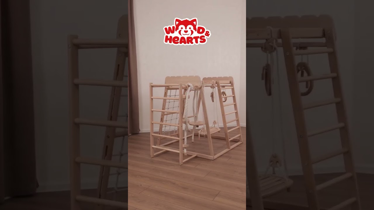 Indoor Jungle Gym for Kids | WoodAndHearts