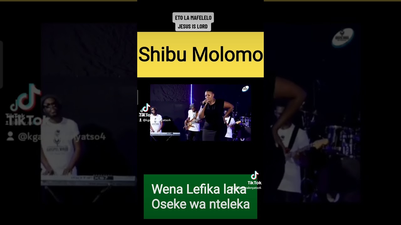 Shibu Molomo brings you closer to God . Jeso ke Lefika, ke tšhabetše go wena. Sunday worships