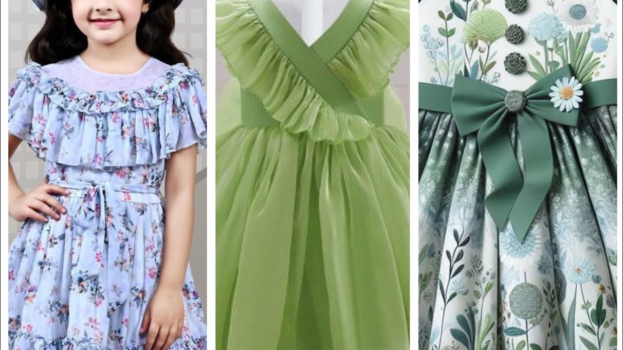 Attractive and beautiful baby frokdesign #babyfrok #babyfrokdesign #babyfrocksummer