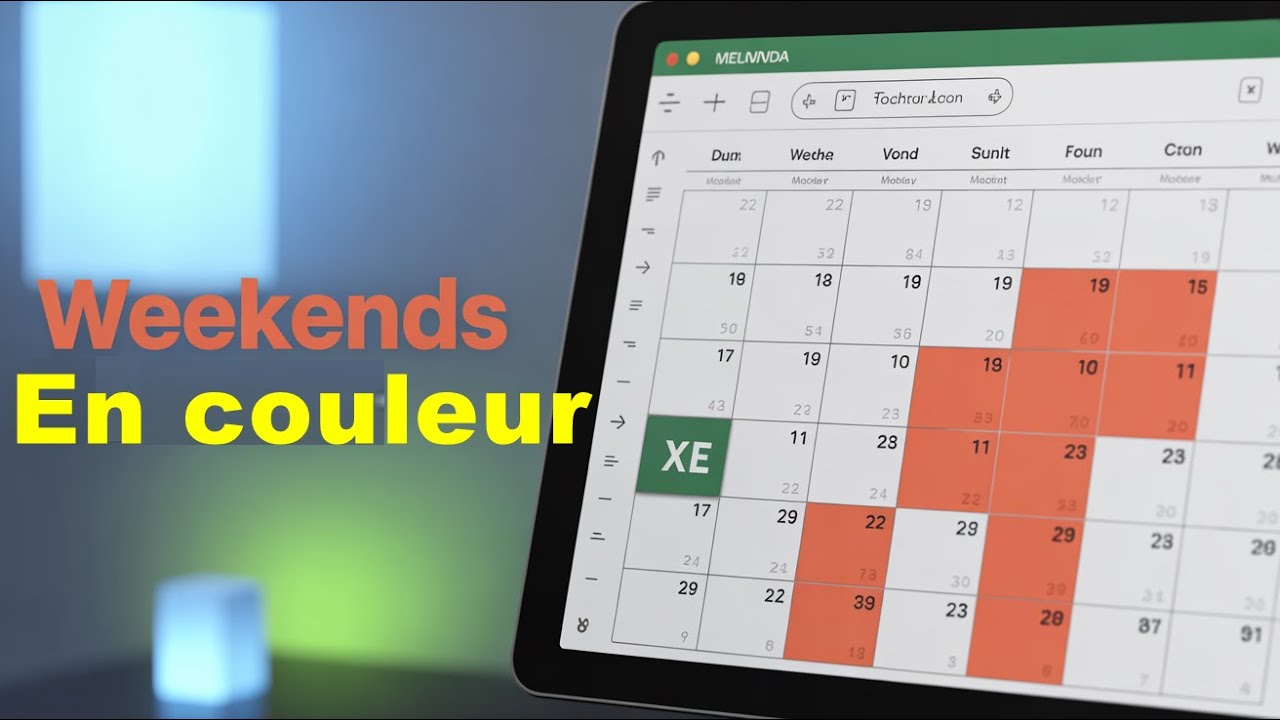 📅🎨 Excel : Colorer Automatiquement les Week-ends !