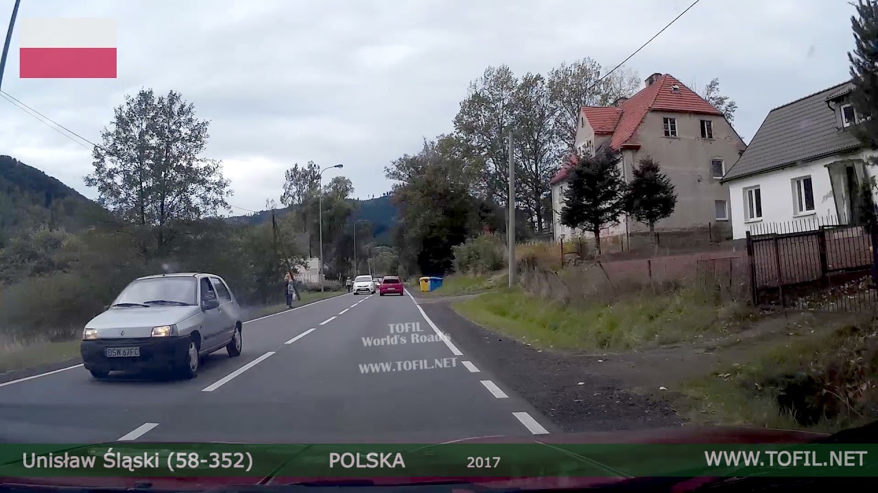 Unisław Śląski (58-352) POLAND 2017 Dashcam Driving Movies WWW.TOFIL.NET