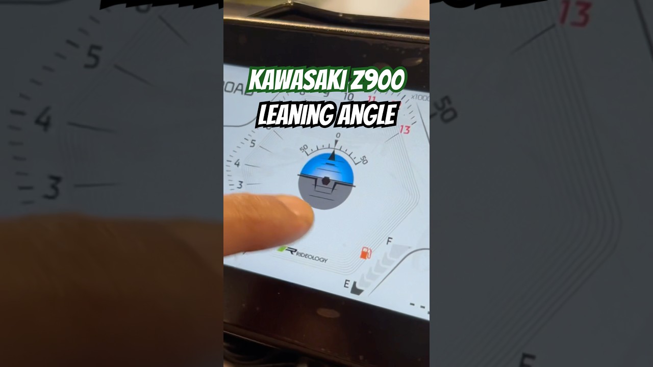 Leaning angle feature in Kawasaki Z900 2025👍#z900 #kawasakiz900 #motorcycle #rider #bikereview