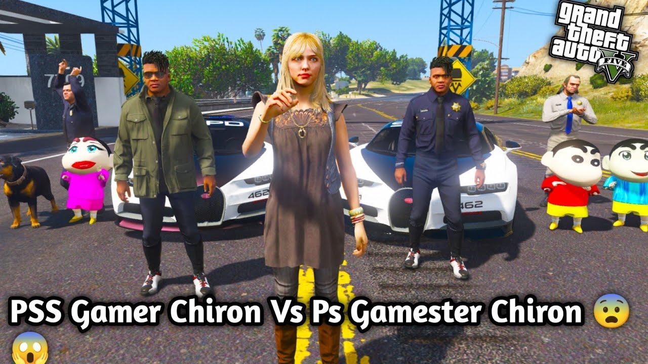 GTA 5: Ps Gamester Vs PSS Gamer Again' With Chiron😲😨Shinchan Shocked By Franklin😲😵‍💫 Ps Gamester