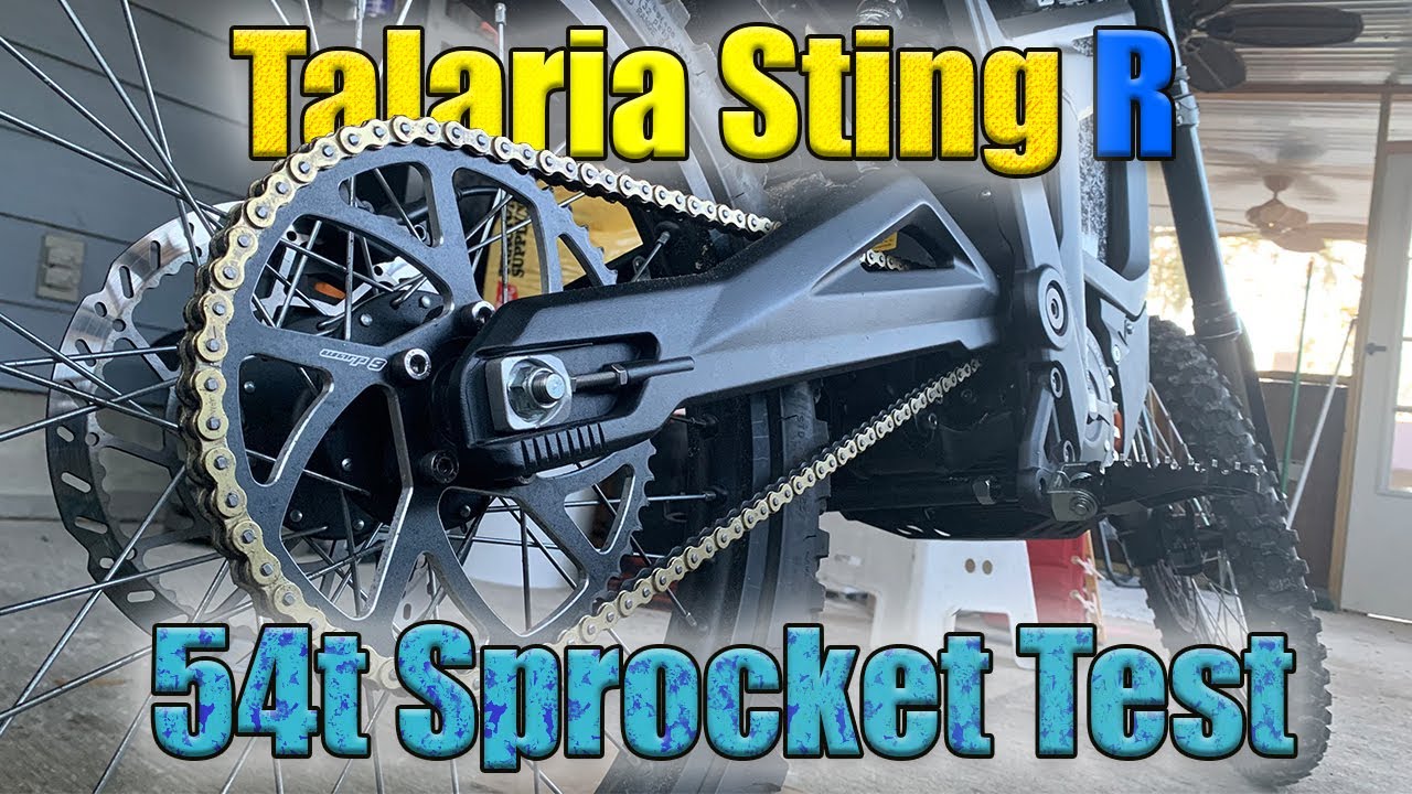 Talaria Sting R MX4 | 54t Warp9 Sprocket Test | Top Speed and Acceleration Runs