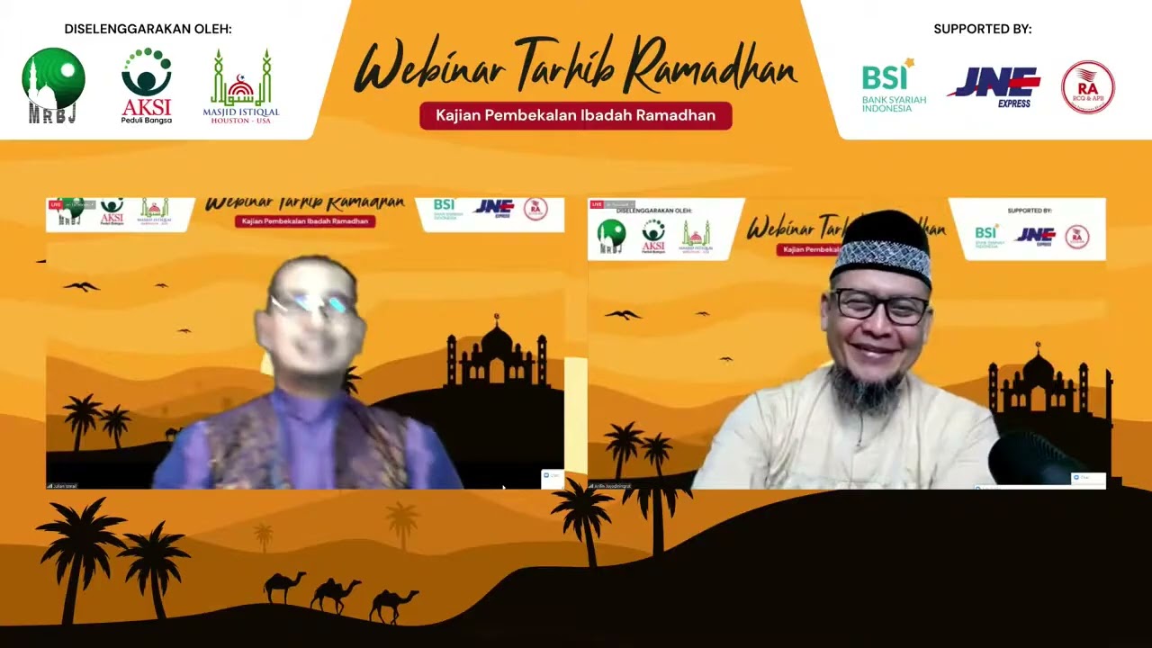 Webinar Tarhib Ramadhan Pembekalan Ibadah Ramadhan Seri 2