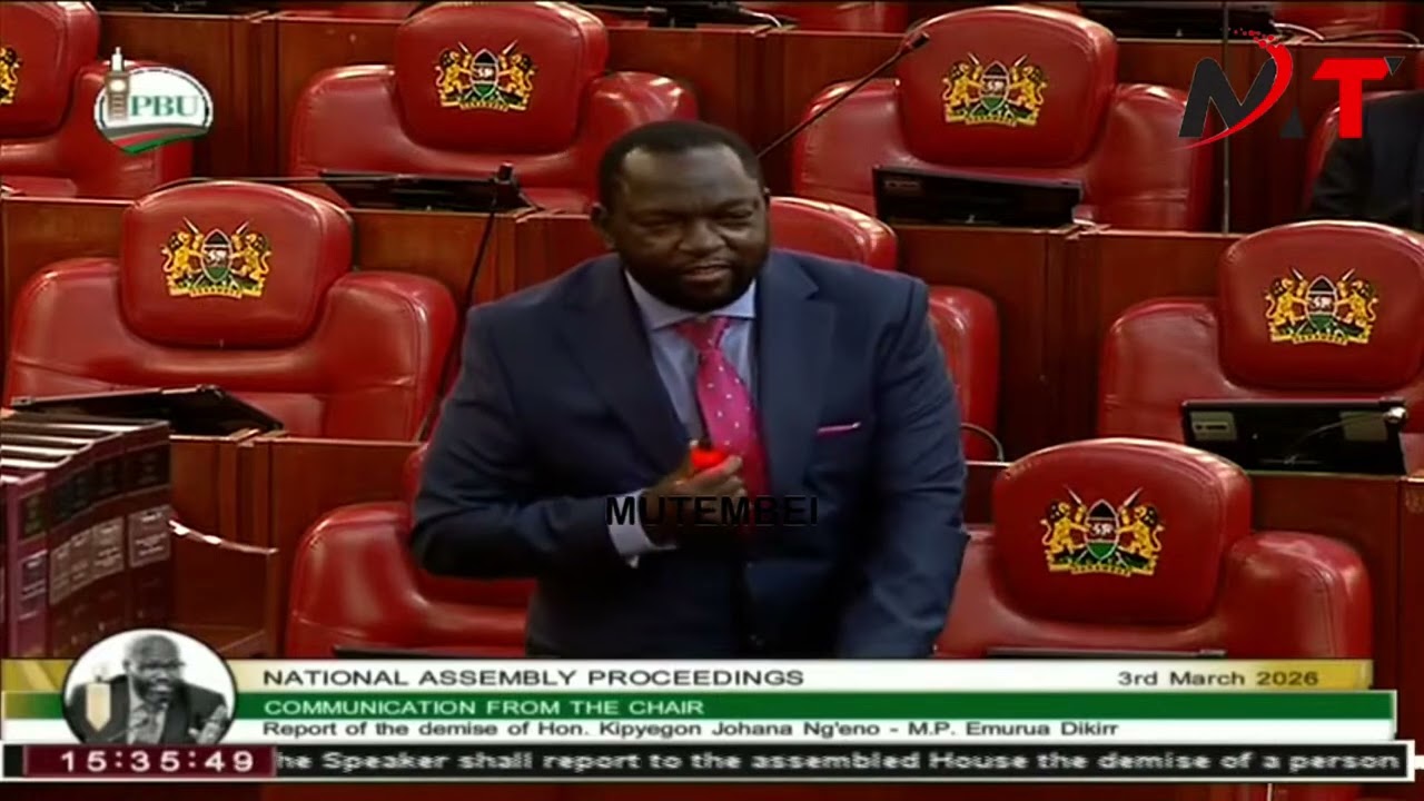 WHEN NG'ENO SAID YES IS WHEN HE SY NO IT'S NO! MPs MOURNING LATE MP NG'ENO!!