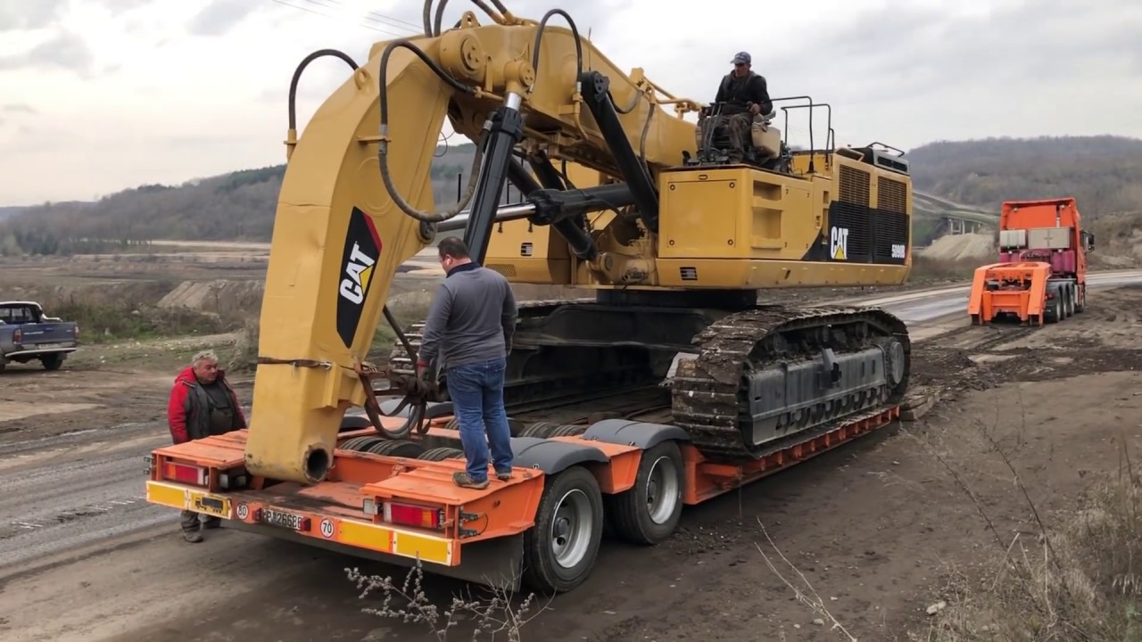 Loading And Transporting The Caterpillar 5090B Shovel Excavator - Sotiriadis/Labrianidis Mining