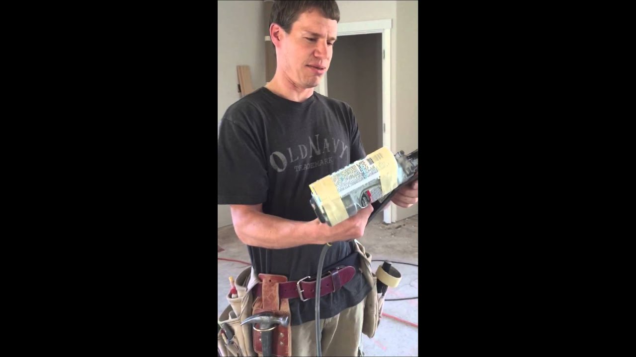Target shooting with nail gun