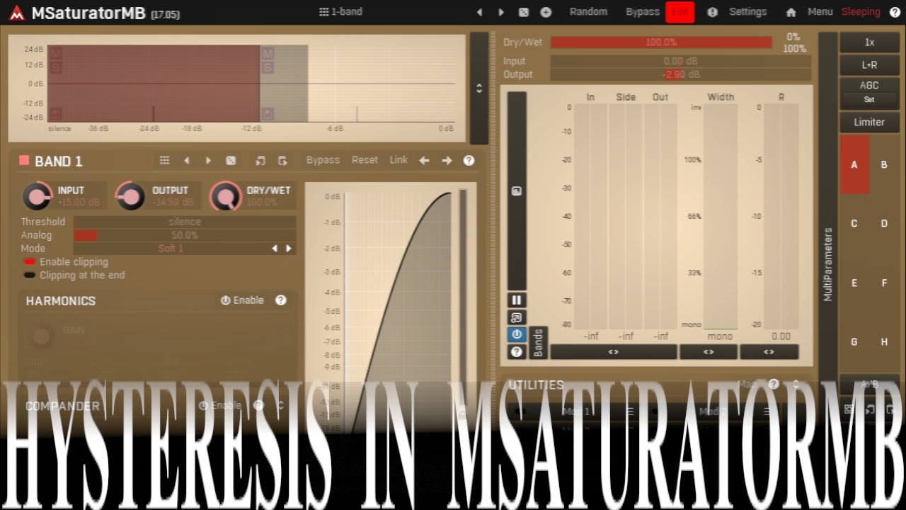 MSaturatorMB Гистерезис