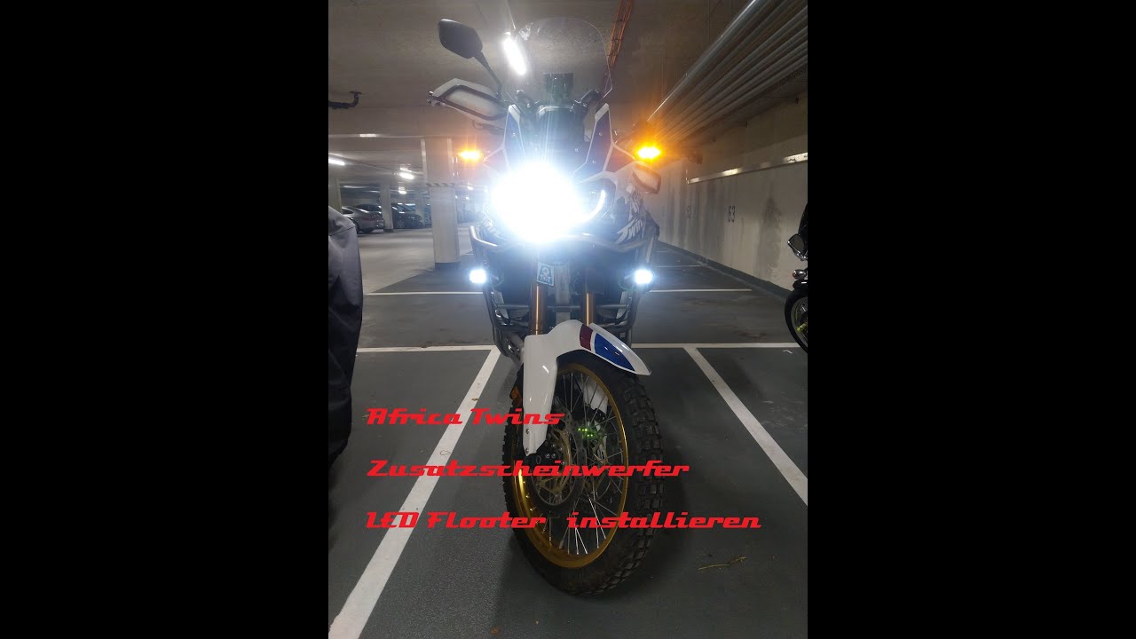 Hepco Becker LED Flooter Anbau // Africa Twin // Nebelscheinwerfer