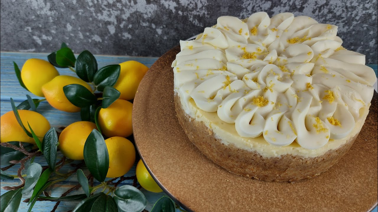 تشيز كيك الليمون والكرز || Lemon & Cherry cheesecake