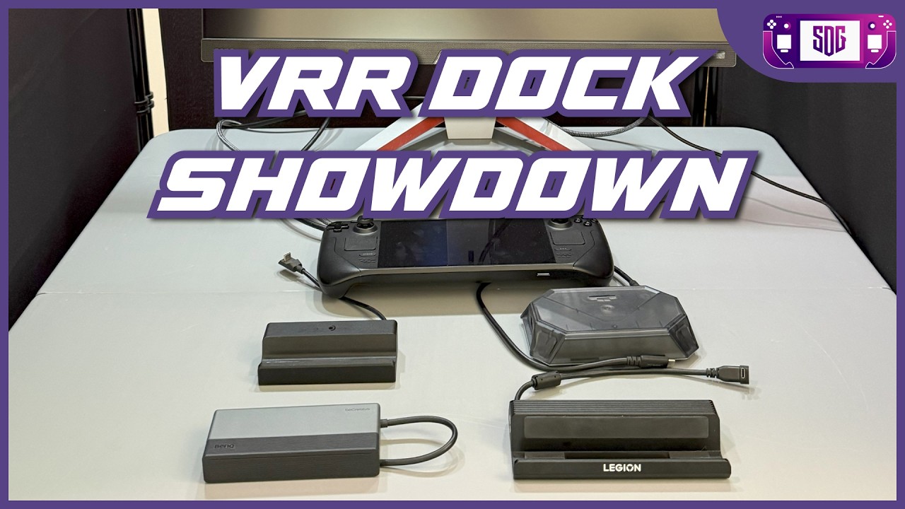 Variable Refresh Rate (VRR) Steam Deck Docks Tested