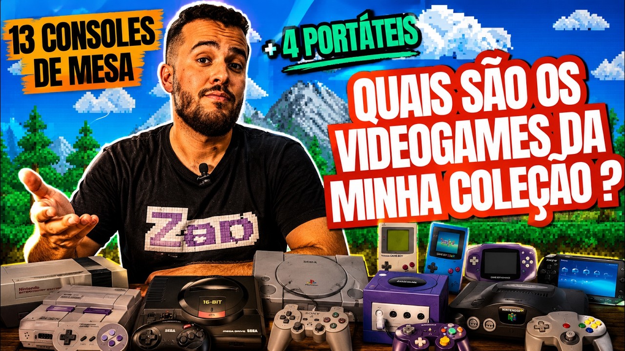 Minha Coleção de Consoles Retro |(NES, SNES, Mega Drive, PS1 e mais!)