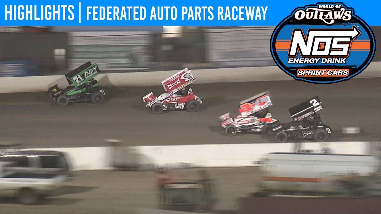 World of Outlaws NOS Energy Drink Sprint Cars Federated Auto Parts Raceway 23 мая 2020 г. | ОСНОВ...