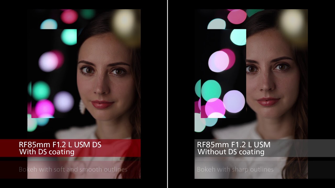 Canon RF 85mm F1.2 L USM DS lens Defocus Smoothing Technology Overview