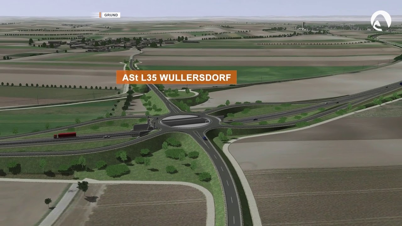 S 3 Weinviertler Schnellstraße  Hollabrunn bis Guntersdorf (Visualisierung)