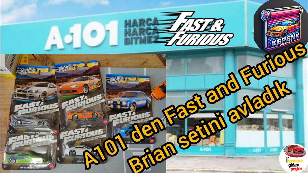 A101 den Fast and Furious Brian O'Conner setinin avı ni yaptık | Kepenk Diecast i açıyoruz 😎