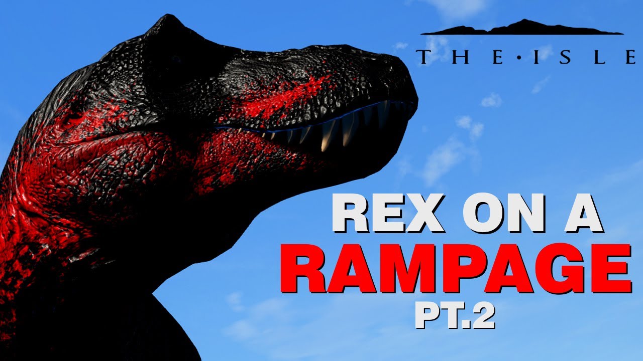 REX ON A RAMPAGE 2 (herd fights, giga duos, spino duos and more!) - The Isle