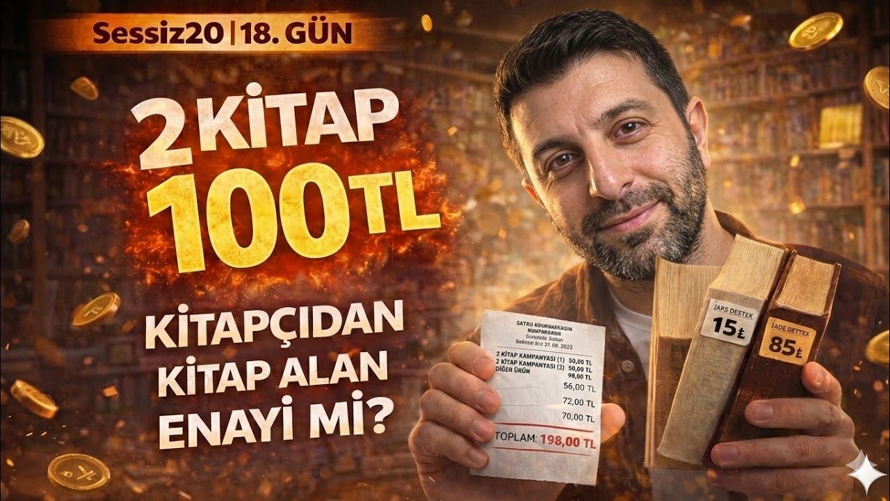 Kitap Nereden Alınmalı? 400 TL → 100 TL! Enayi Miyiz? | Sessiz20 Gün 18