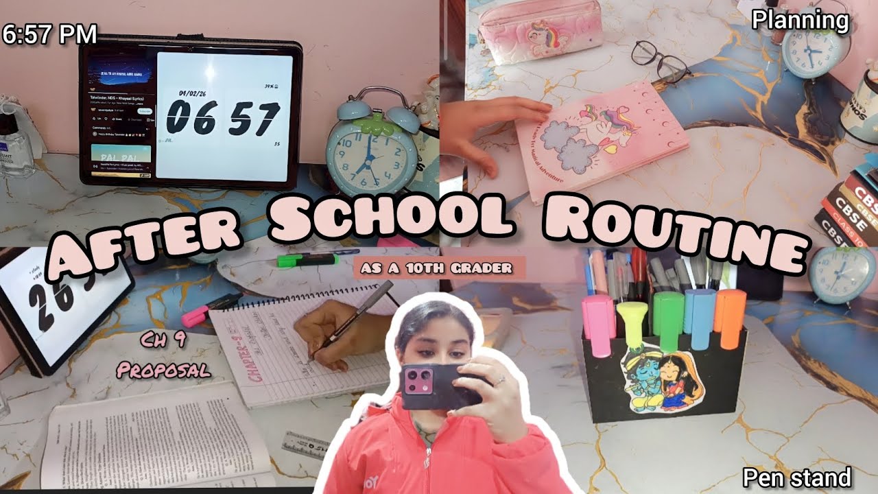 After school Routine 💫💕 As a 10th grader 🌿How to make notes ✍🏻#youtube #exam #trending #notes 