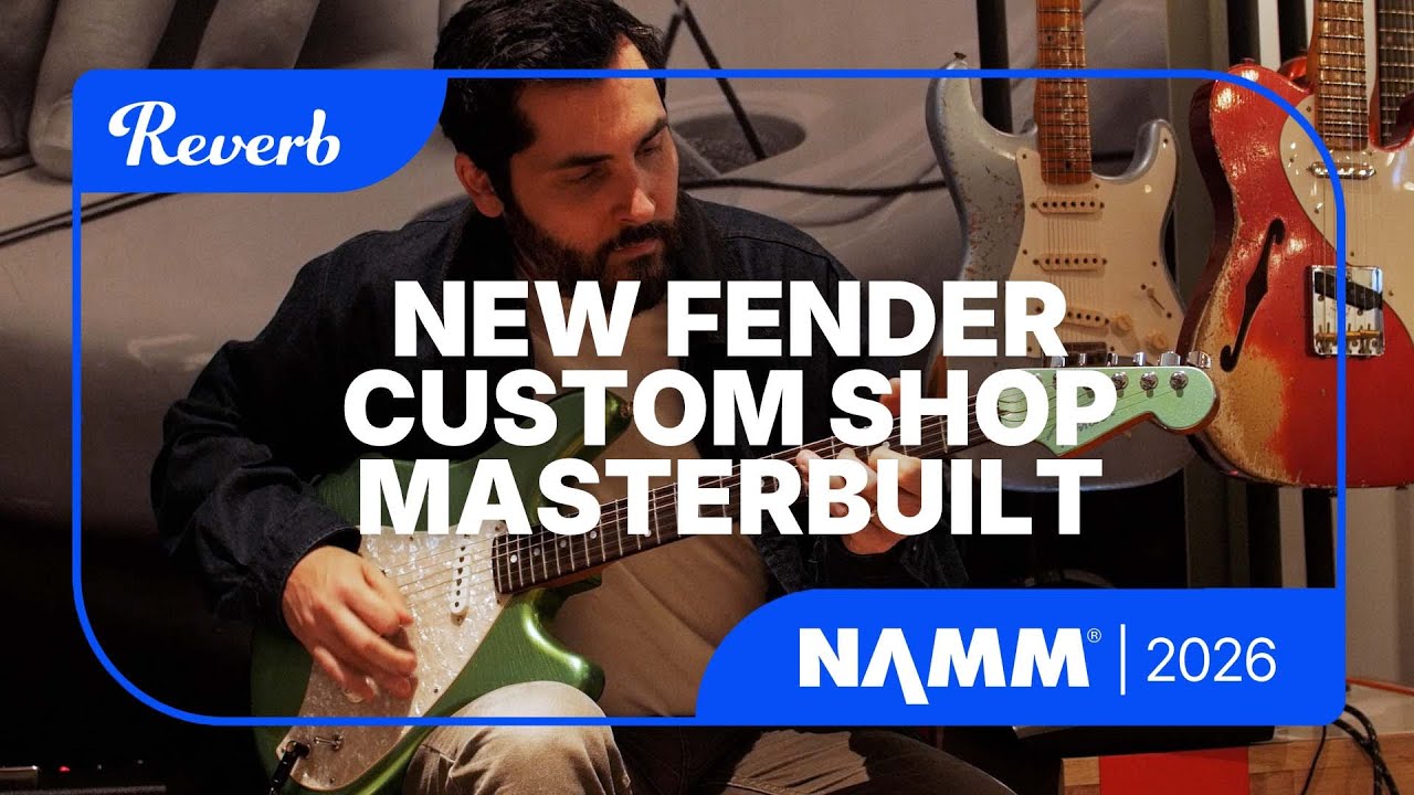 Ariel Posen Tries Out Fender's New Custom Shop Masterbuilt Guitars | NAMM 2026/Wood Wire Volts