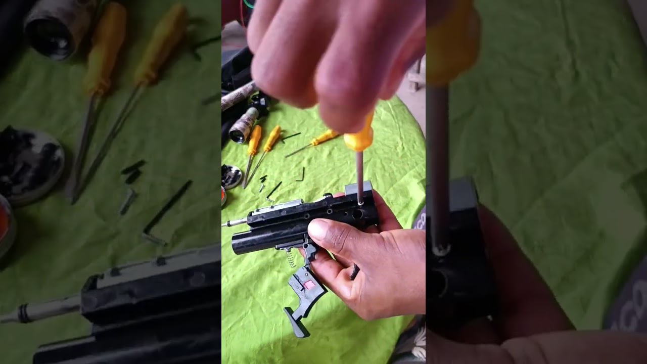 QGK G850 ALÍVIO DO GATILHO, desmontagem e montagem em detalhes
