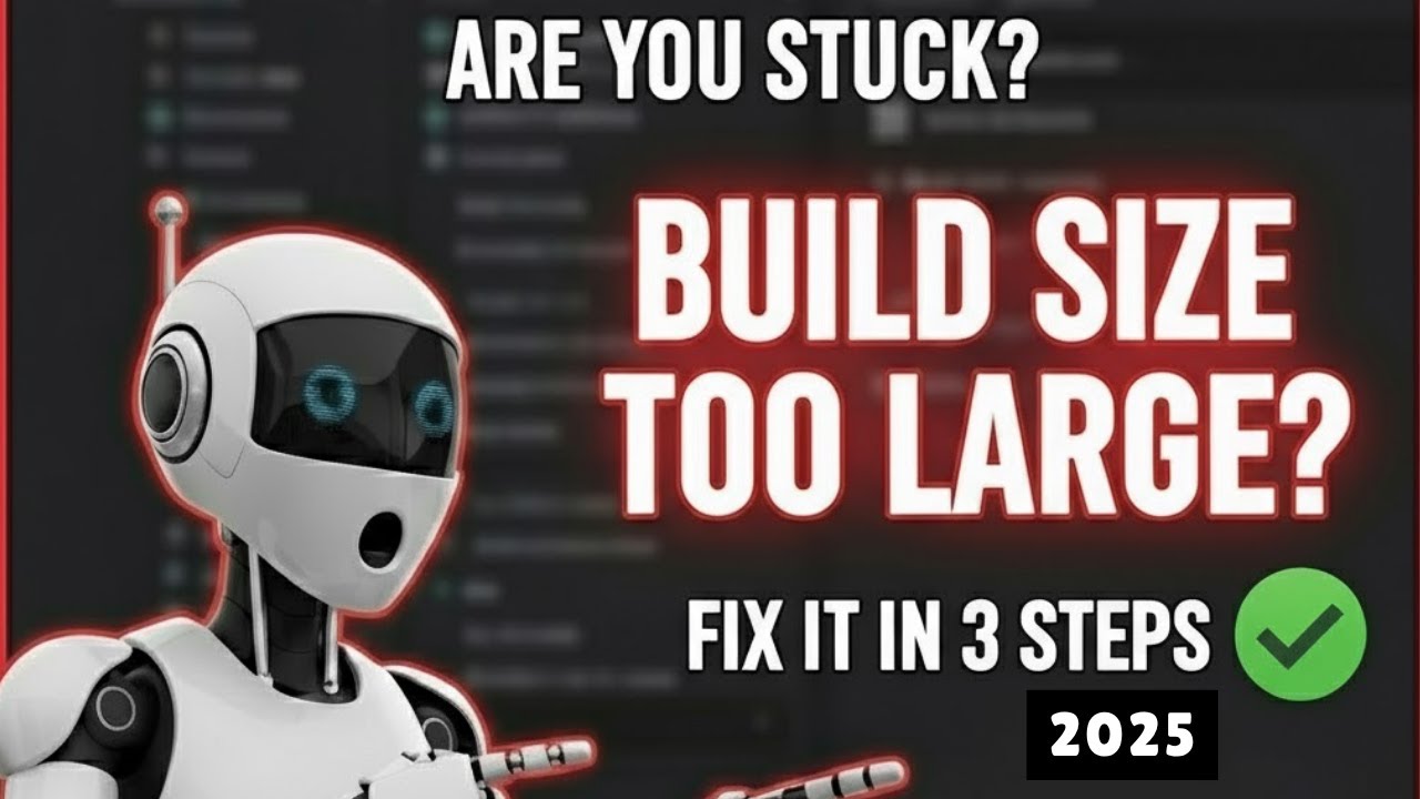 Unity Build Size Too Large? Fix It in 3 Steps (Unity 2025 Tutorial for Beginners)