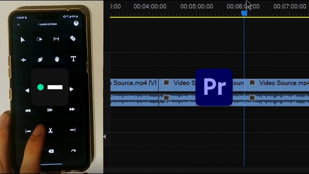 Phone can be console for Premiere Pro