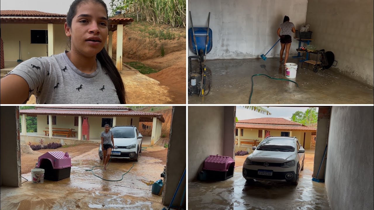 OLHA COMO TAVA NOSSA GARAGEM  + OLHA COMO DEIXEI !!🥰