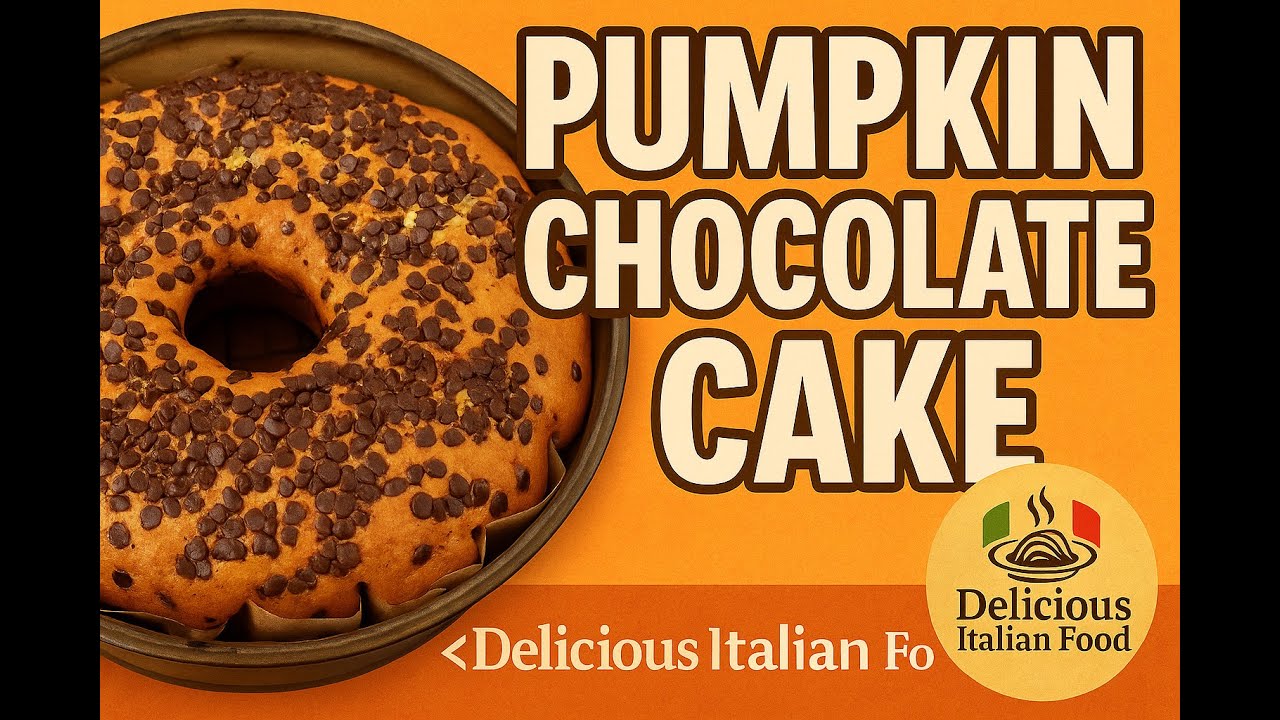 Pumpkin & Chocolate Marble Cake 🎃 | Soft, Moist & Easy Italian Recipe for Halloween 🇮🇹