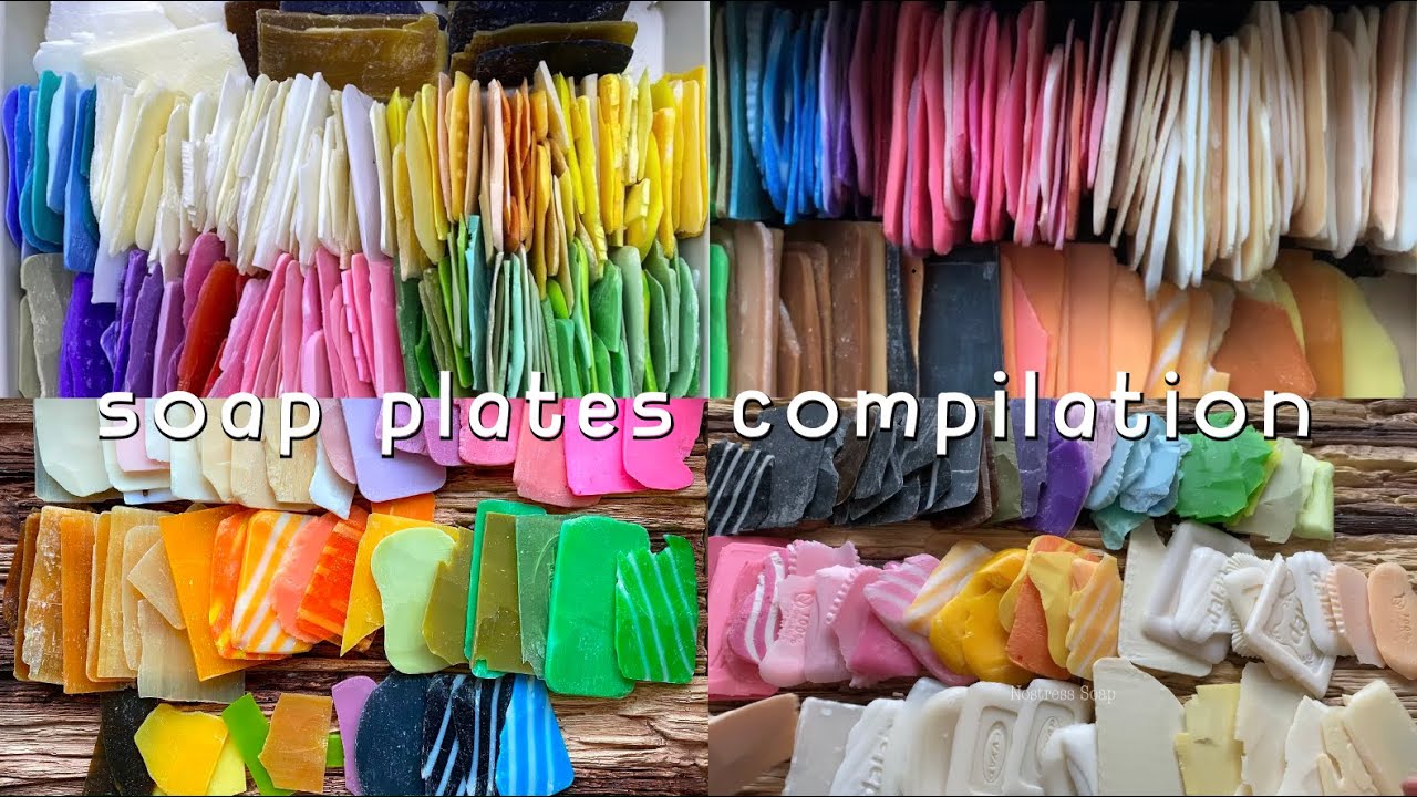 SOAP PLATES CRUSHING COMPILATION BY @NOSTRESSSOAP | satisfying soap plates breaking