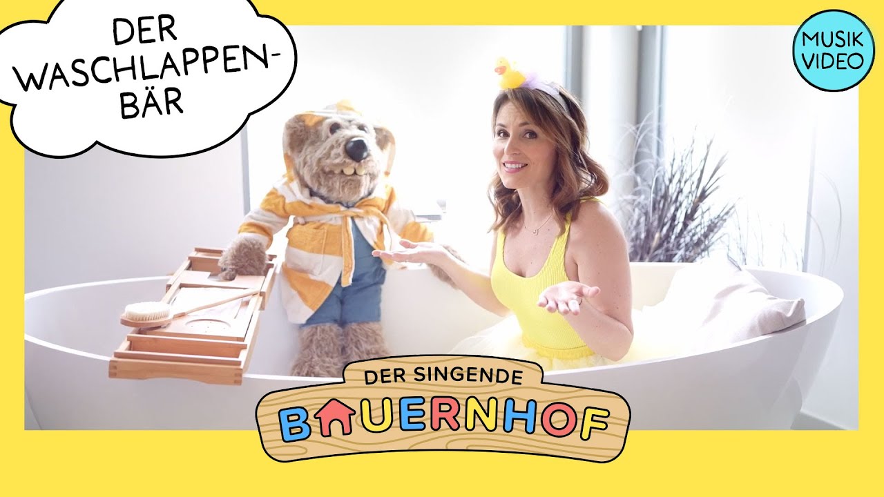 Wi Wa Waschlappenbär (Waschlied für Kinder)(Kinderlieder vom Bauernhof) | Der singende Bauernhof
