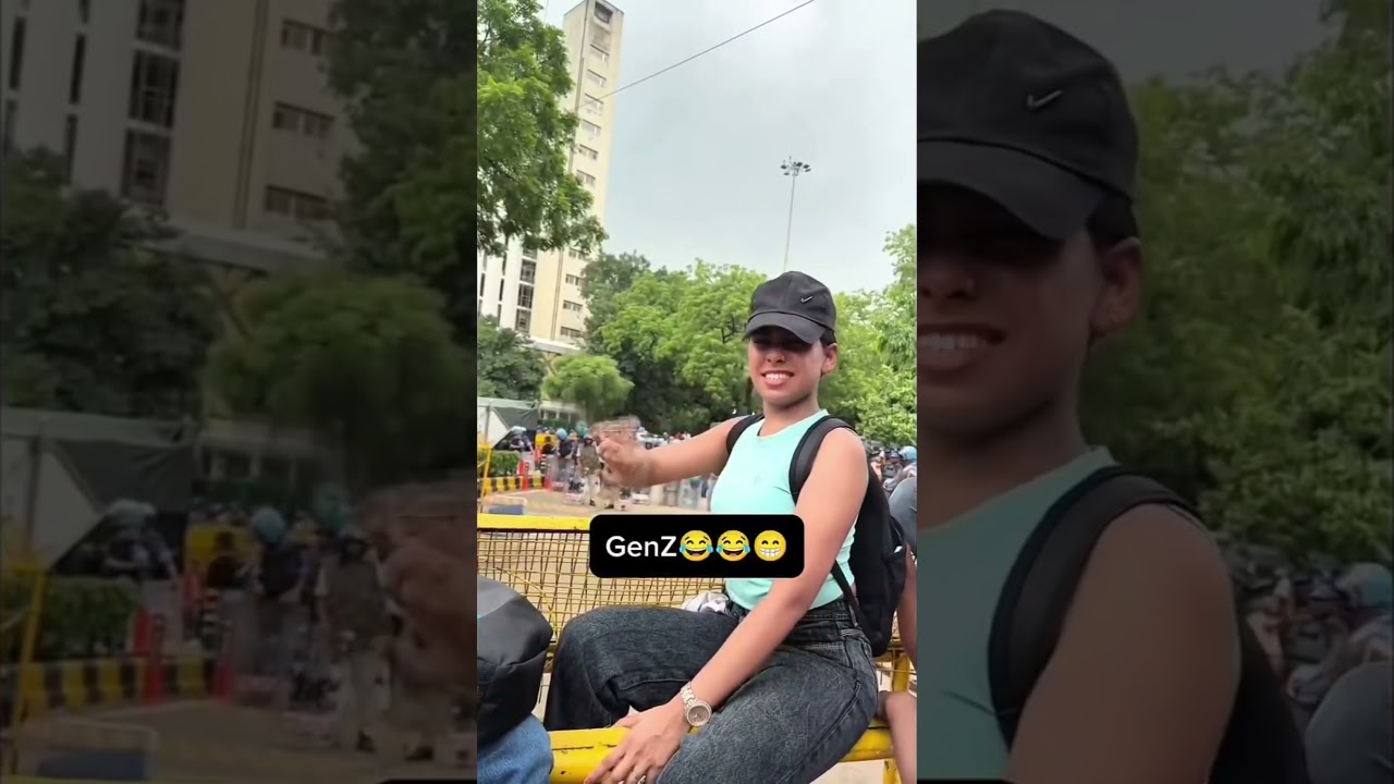 GenZ protest core #protest #students #youtubeshorts  #delhi #funny #comedy #trending #viral #shorts