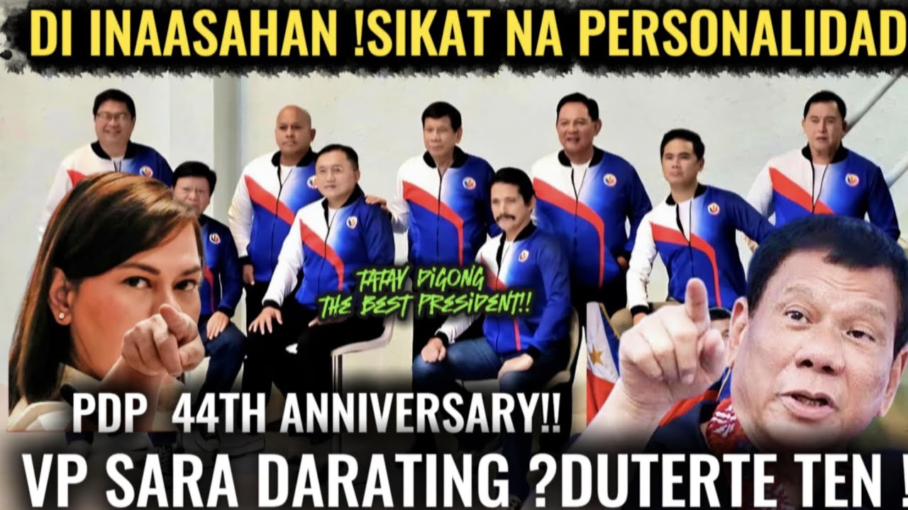 LIVE BO SARA DUTERTE DARATING? 44 ANNIVERSARY CELRBRATION NG PDP