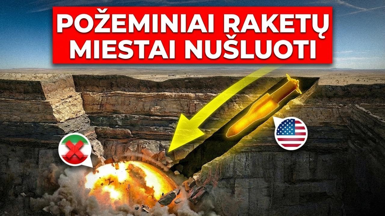 JAV sutriuškino slaptus Irano bunkerius – neįveikiamos bombos juos sulygino su žeme!