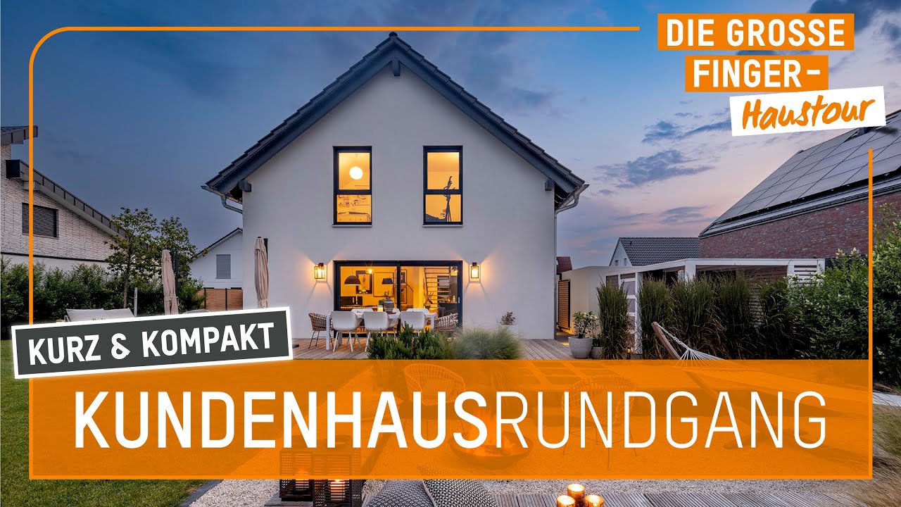 Haustour: Modernes Einfamilienhaus mit offener K&uuml;che & freistehender Badewanne | FingerHaus
