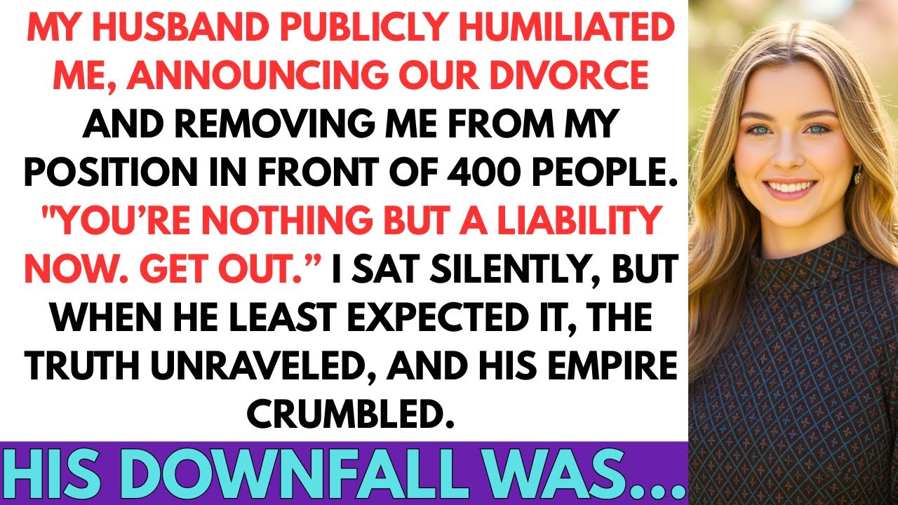 He Ended Our Marriage In Public To Shatter Me, But My Response Turned His World Upside Down...